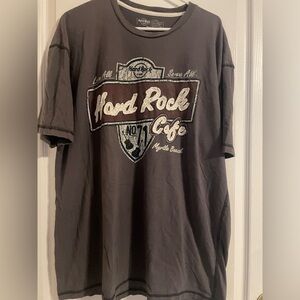 Hard Rock Cafe Myrtle Beach Gray Short Sleeve‎ Tee XXL Vintage Look Casual